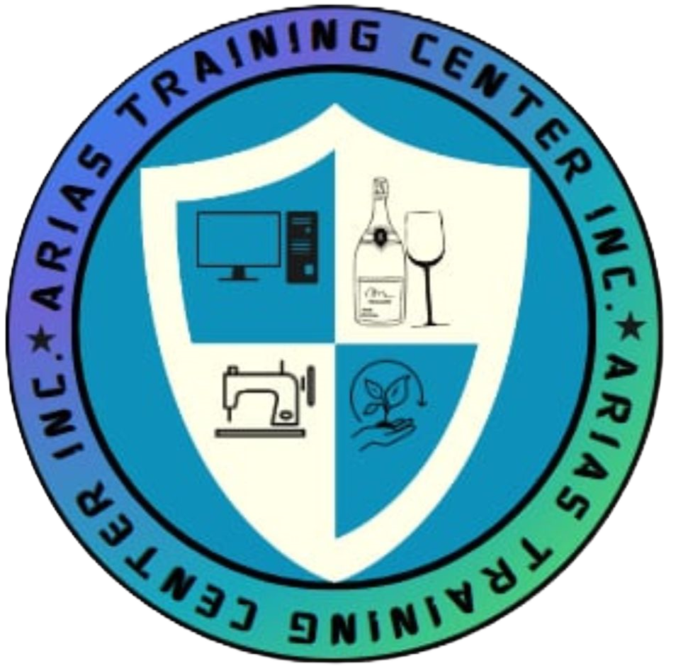 This is Arias Training Center Inc. school logo.